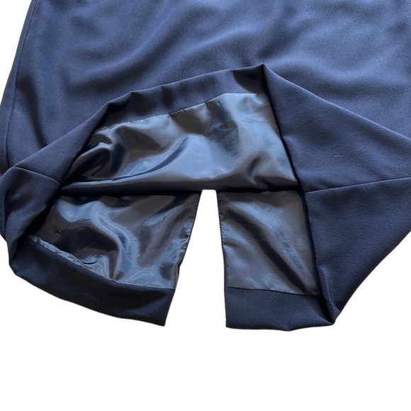 Emma Navy Blue Sleeveless Sheath Dress - Size 12 - Picture 5 of 10